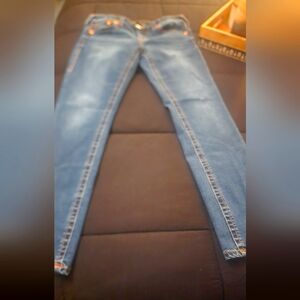 TRUE RELIGION STELLA Low Rise Skinny Jeans 31 Xllnt Condition